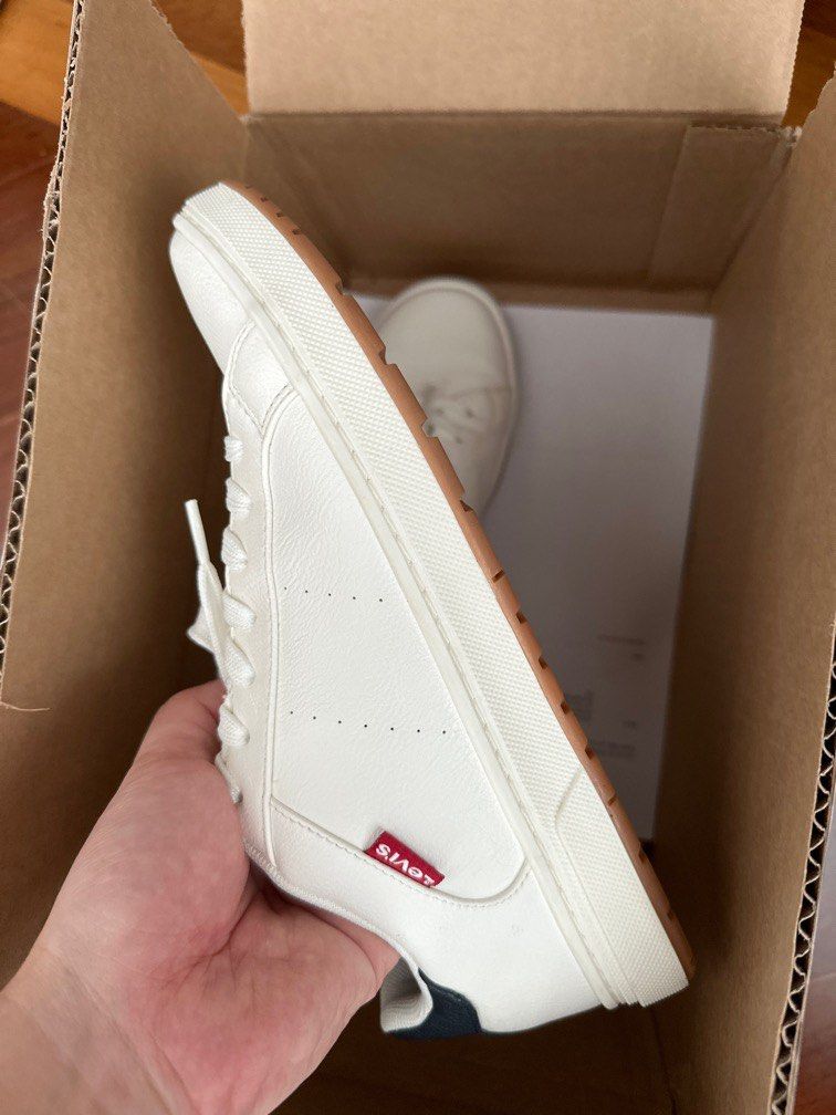 White cheap sneakers levis