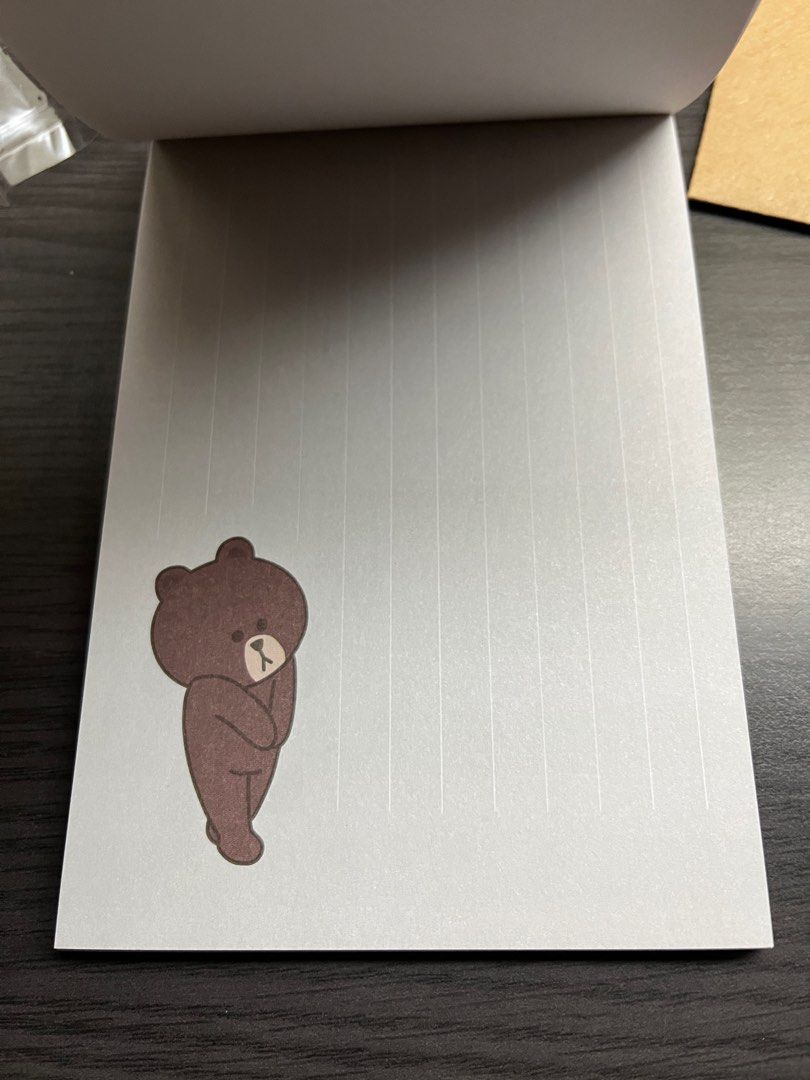 Line friends Brown bear notebook, Hobbies & Toys, Stationery & Craft ...