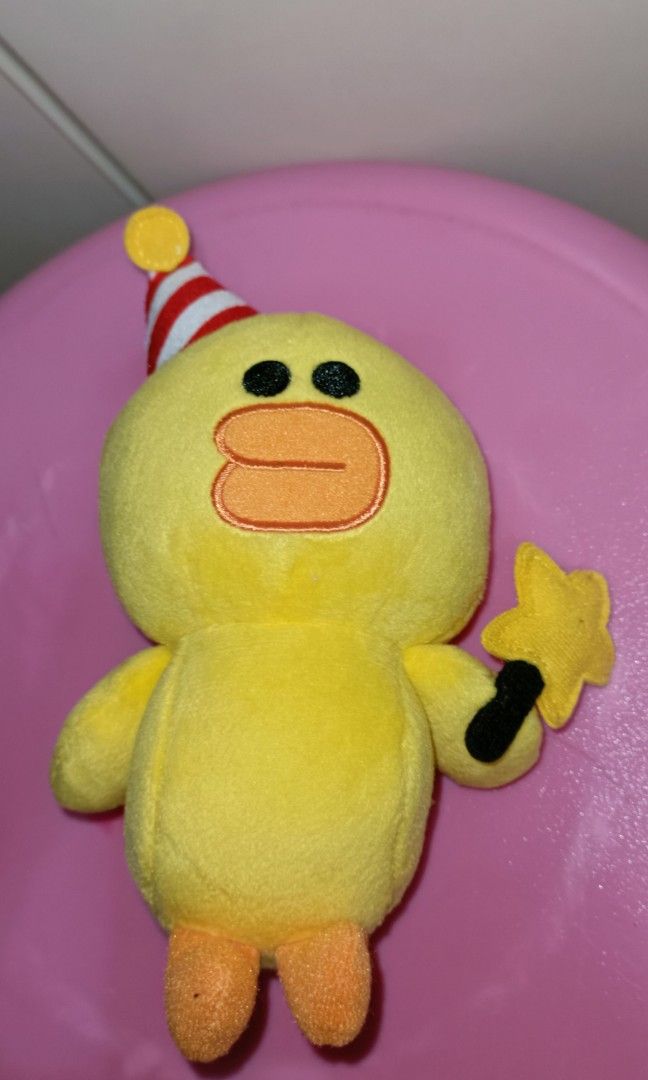 Line Friends Sally Duck Stuffed Toy Plushie, Hobbies & Toys, Toys