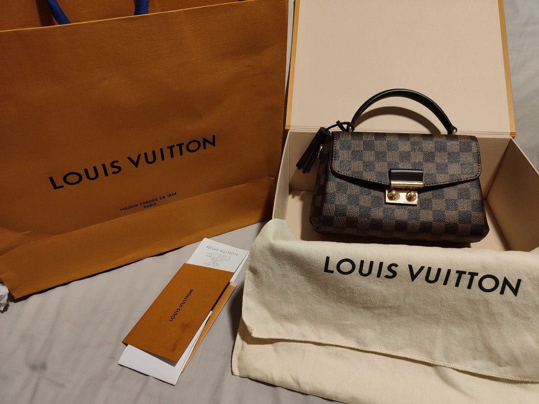 💯Authentic Louis Vuitton Croisette Damier Ebene, Women's Fashion, Bags &  Wallets, Purses & Pouches on Carousell