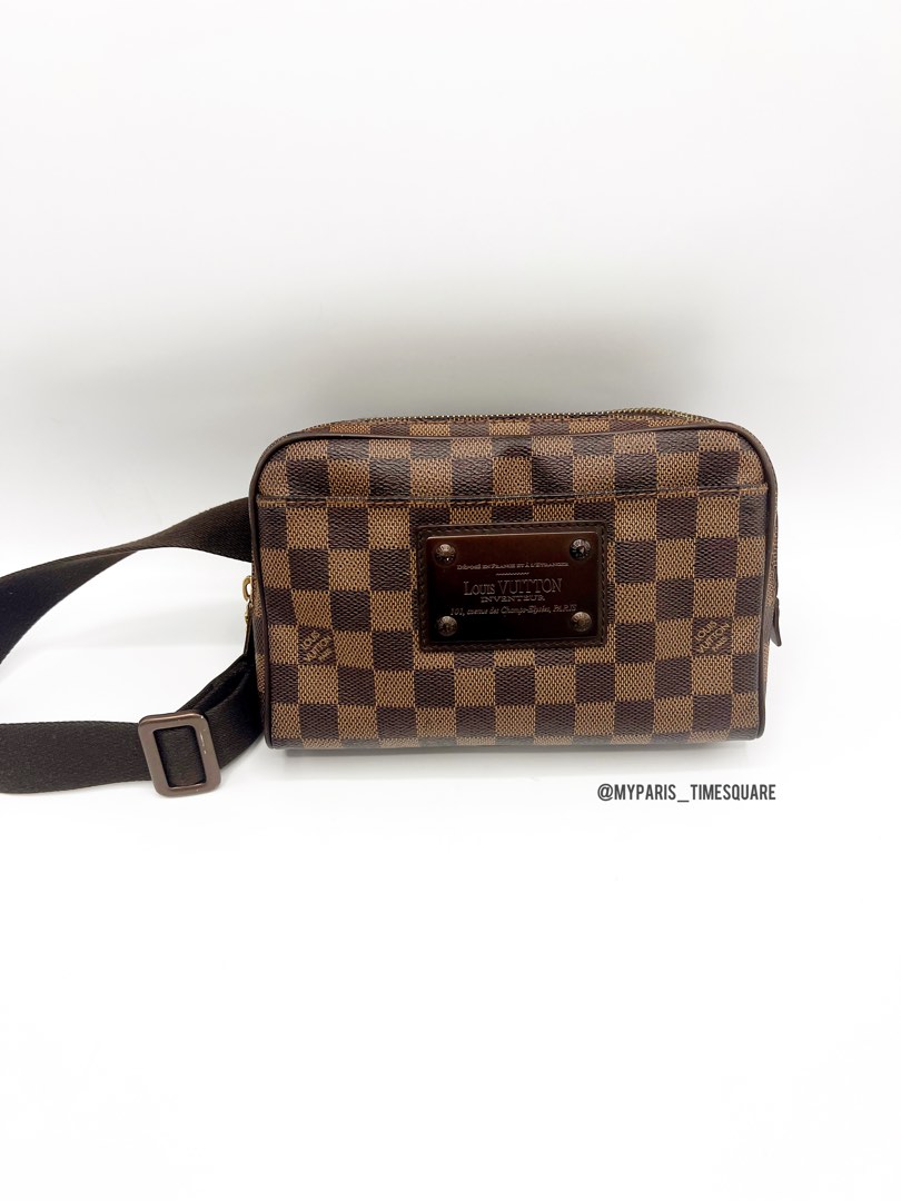 L.V. Damier Ebene Brooklyn Bum Bag Luxury Bags Wallets on