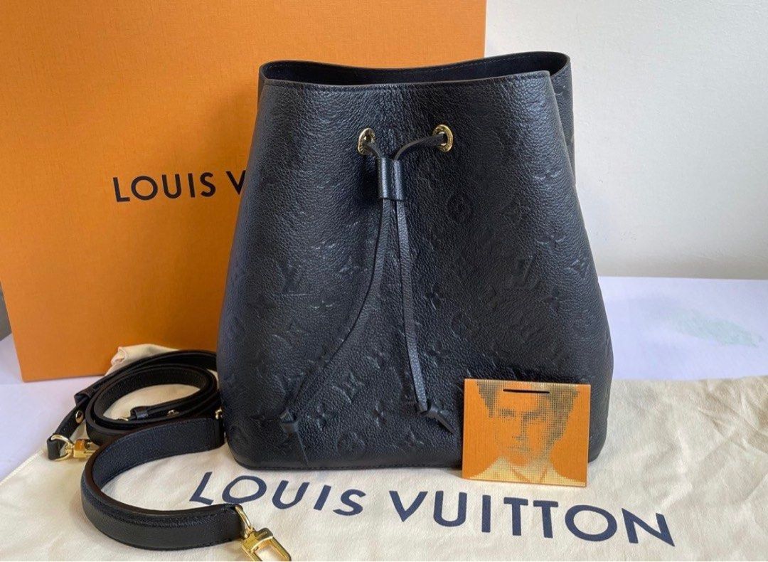 Louis Vuitton Neonoe MM Black/Beige in Cowhide Leather with Gold-tone - US