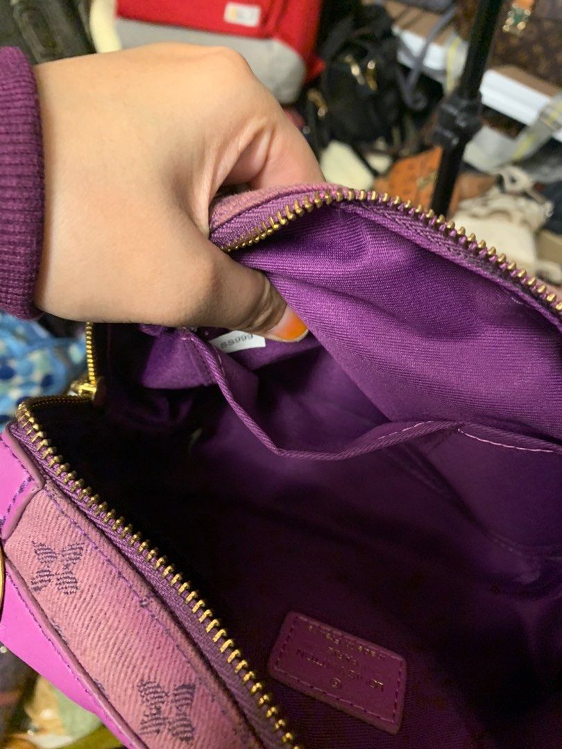 Lv trunk in purple denim, Women's Fashion, Bags & Wallets, Cross