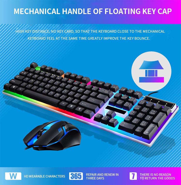 Mechanical Keyboard + mouse set RGB Gaming Set, Computers & Tech, Parts ...