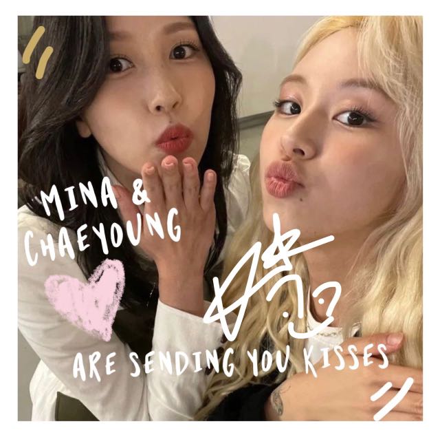 Twice Michaeng (mina & chaeyoung) Sticker for Sale by