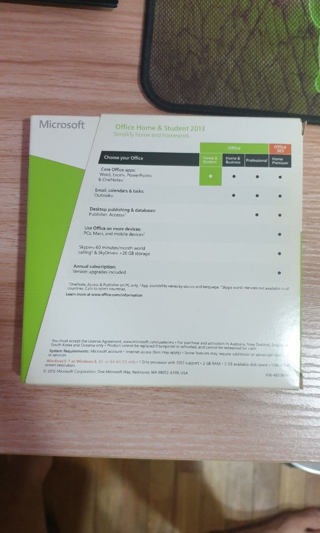 Microsoft Office Home and Student 2013, Computers & Tech, Parts &  Accessories, Software on Carousell