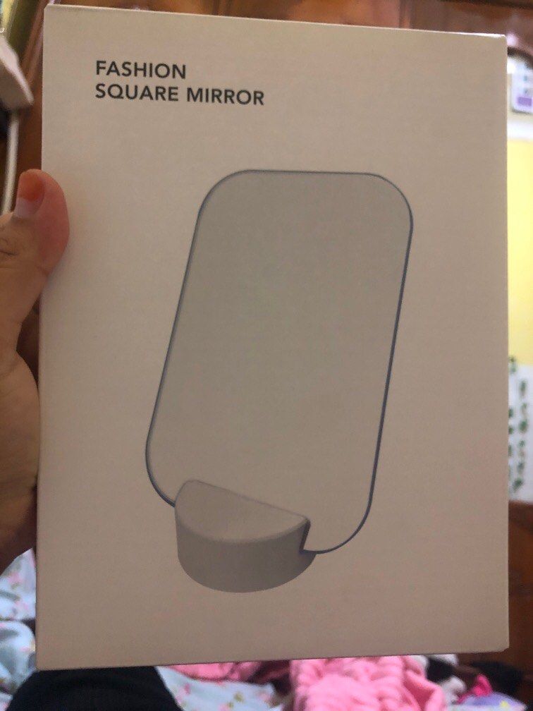 Miniso Square mirror, Antiques, Others on Carousell