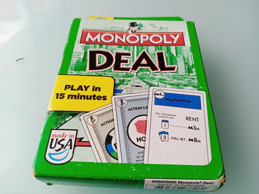 Monopoly Deal, card game, Hobbies & Toys, Toys & Games on Carousell