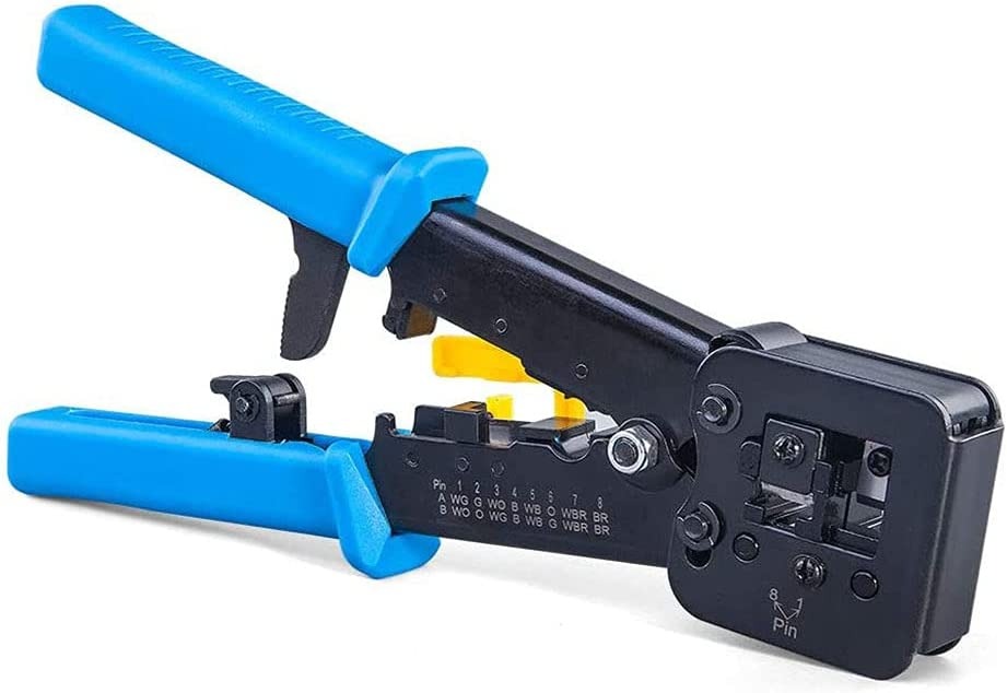 MTHKLO Crimp Tool Pass Tool for Network Wire Crimping Regular and End ...