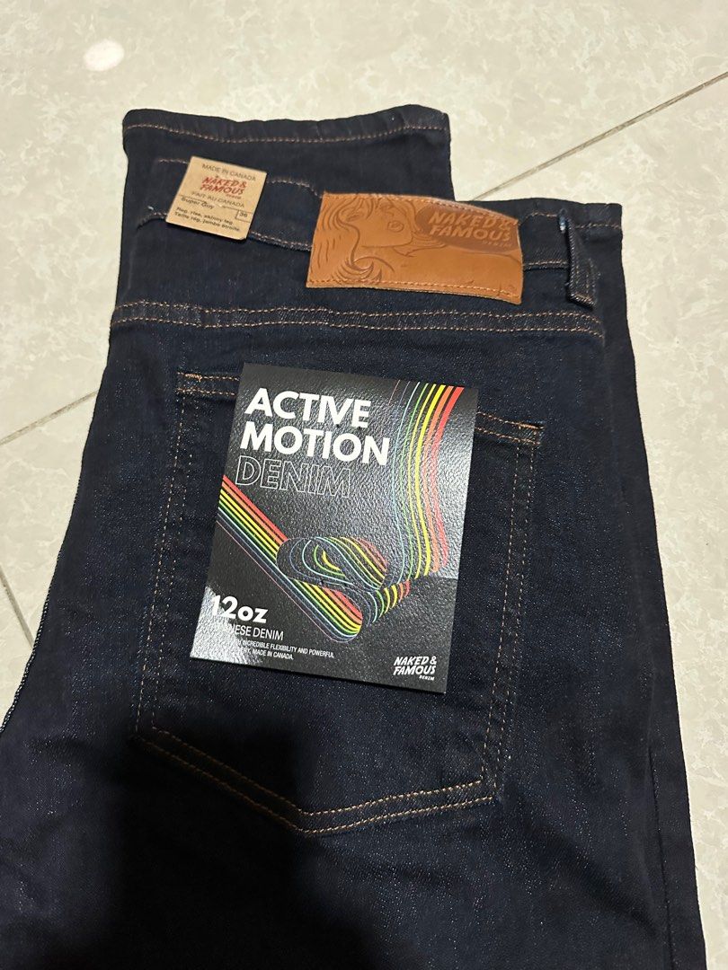 Naked and Famous Active Motion Denim Men s Fashion Bottoms