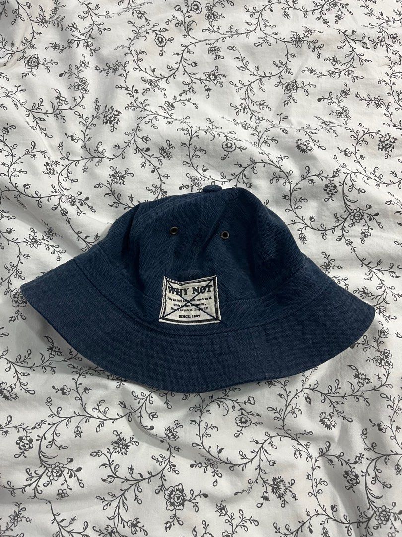 navy blue bucket hat, Women's Fashion, Watches & Accessories, Hats