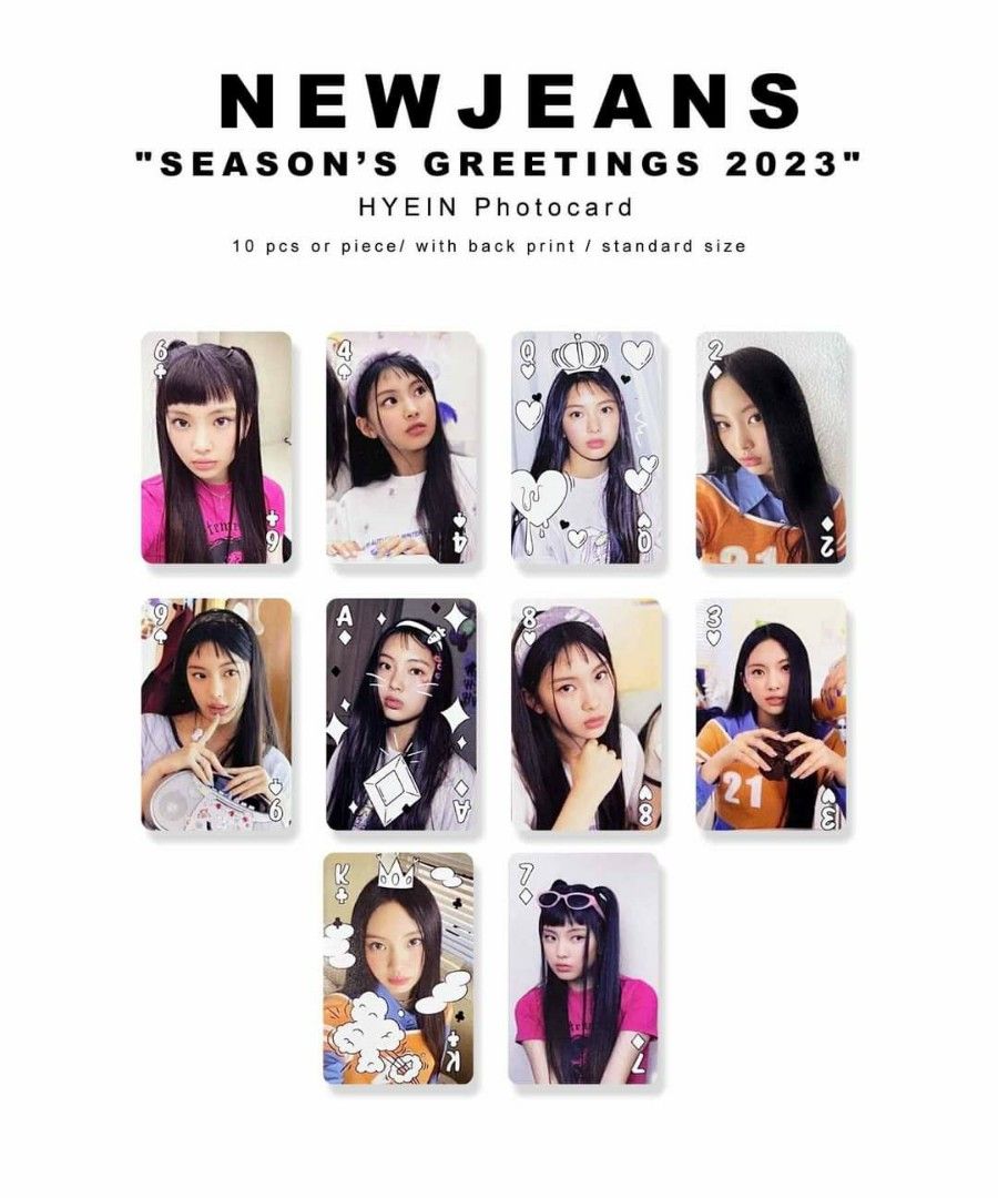 NEW JEANS Season's Greetings 2023 Photocard Member HYEIN SET, Hobbies