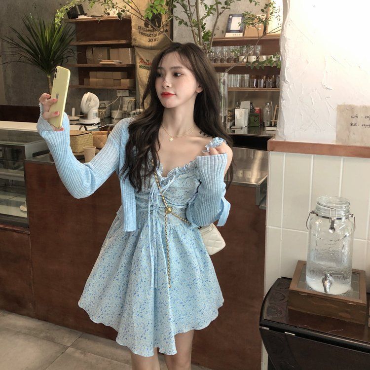 New sky blue dress Women s Fashion Dresses Sets Dresses on