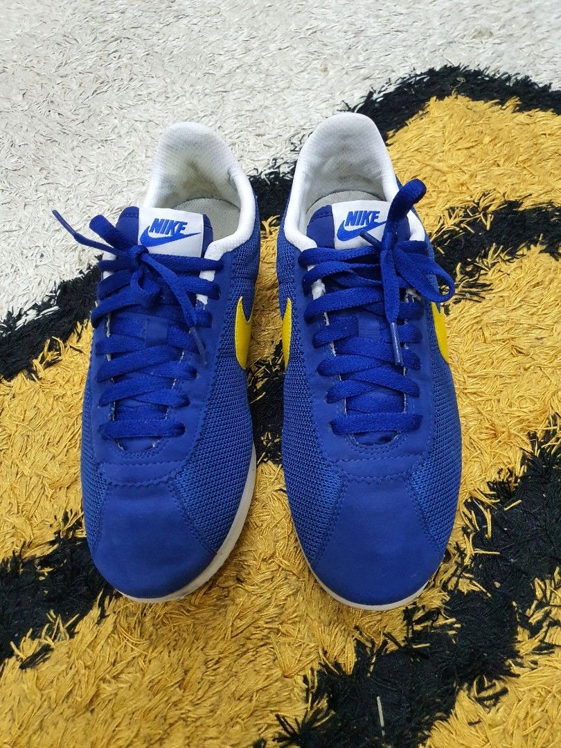 Nike cortez sales yellow and blue