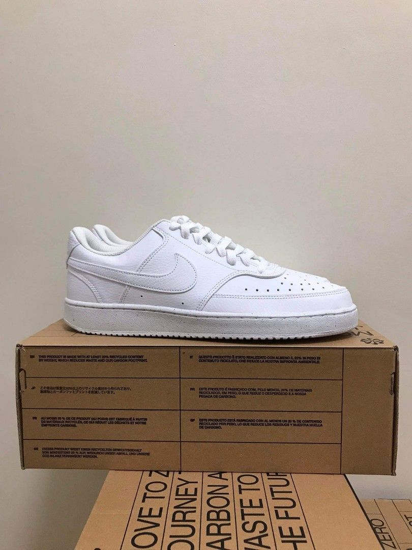 Nike Court Vision Triple White Men #39 s Fashion Footwear Casual Shoes
