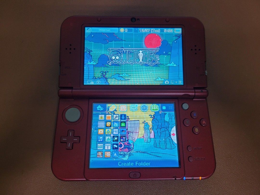 Nintendo New 3ds XL ( Red / Modded / Dual IPS), Video Gaming, Video