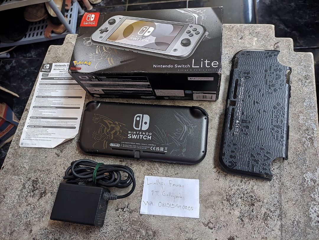 Nintendo Switch Lite Pokemon Dialga Palkia Limited Edition Fullset 12