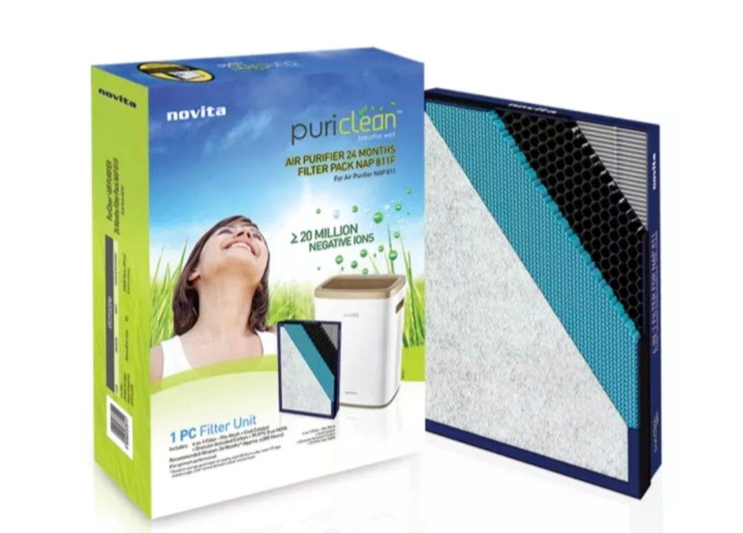 Novita Puri Clean Air Purifier with 24 months filter pack, TV & Home Appliances, Air Purifiers