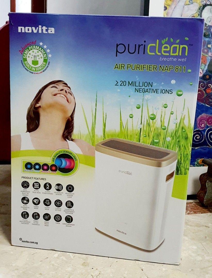 Novita Puri Clean Air Purifier with 24 months filter pack, TV & Home Appliances, Air Purifiers