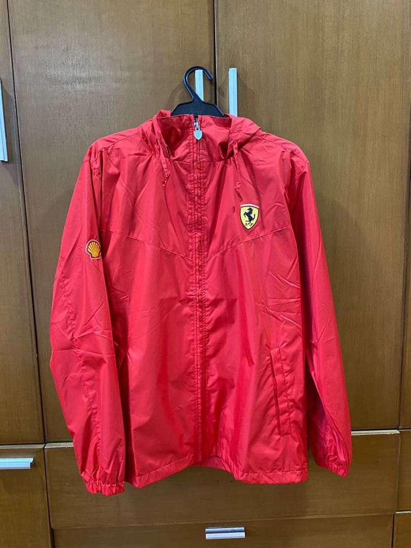 Official Ferrari Rain Jacket, Men's Fashion, Coats, Jackets and