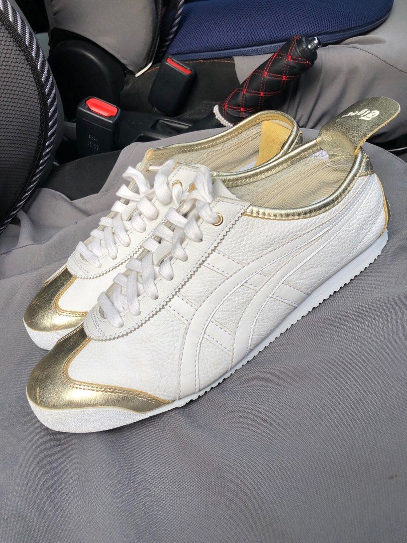Onitsuka Tiger Mens Mexico 66 Linch Gold White Core 9 US