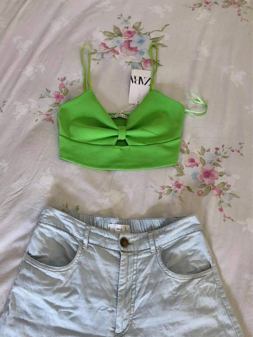 Original BNWT Zara Crop top, Women's Fashion, Tops, Others Tops on