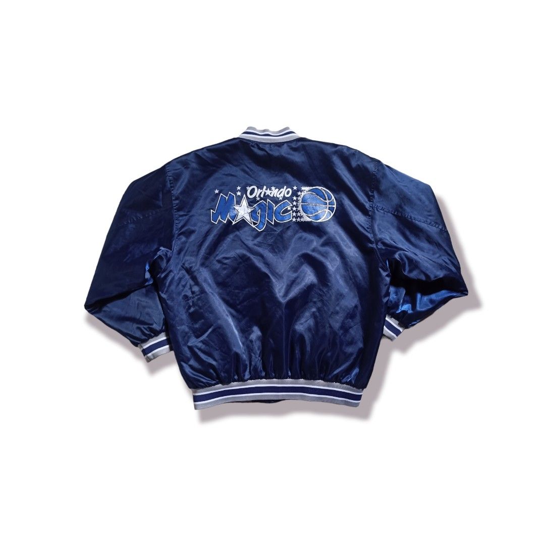 Orlando magic varsity jacket (Category: Coats, Jackets and Outerwear) located in Cavite. Submitted by blasterr21 (Listing ID 1205503966, Image 2). Description: orlando magic varsity jacket size xlarge (26.5x29) good condition 9/10 need wash minimal hairline cracks at d back.
