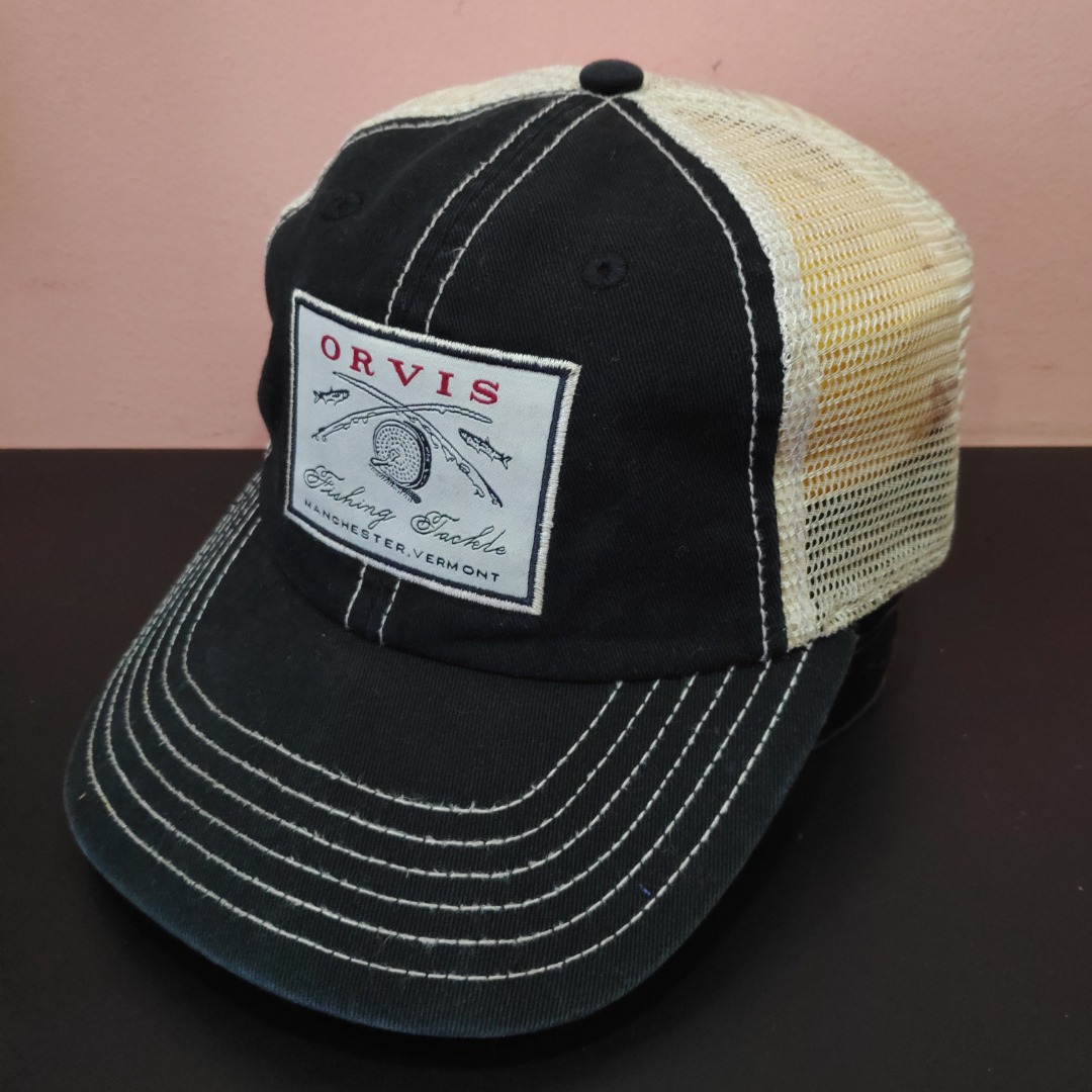 Orvis Fly Fishing / Hunting Snapback Cap Mesh Fishing Trucker Hat