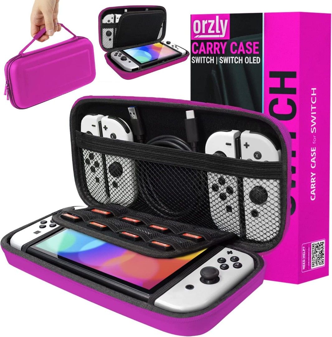 Nintendo switch shop carry case pink