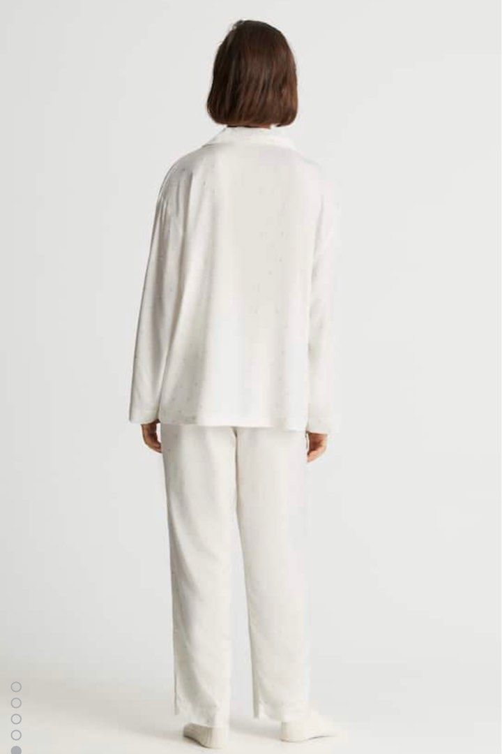 OYSHO SHEARLING - Pyjama bottoms - white - Zalando.de