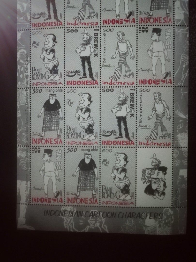 Perangko tokoh kartun indonesia, Antiques, Stamps on Carousell