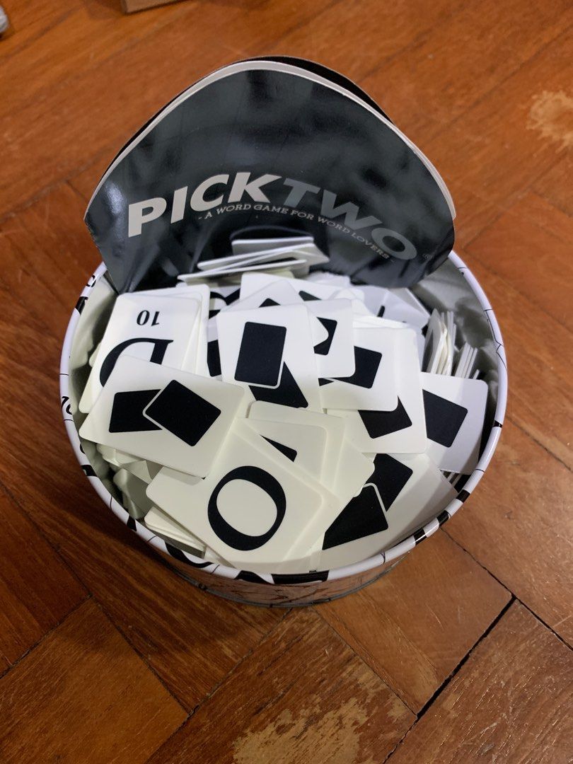 Pick Two Crossword Game Tin Edition or Bananagrams, Hobbies & Toys