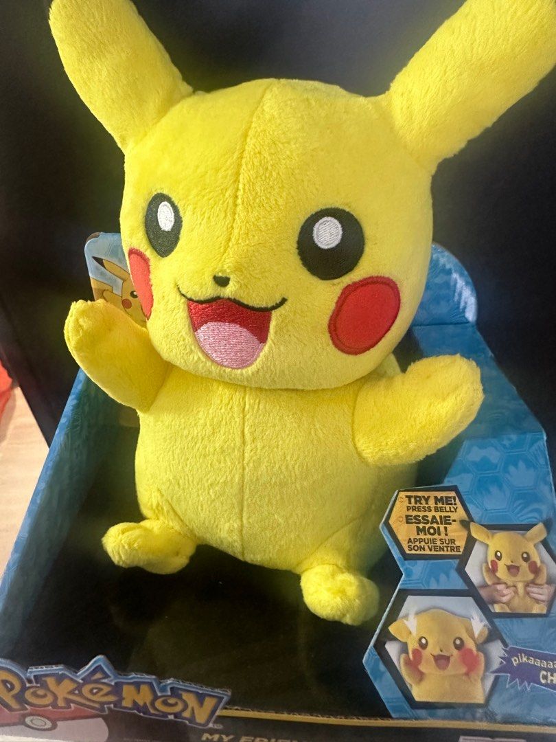 pikachu plush toy with sound