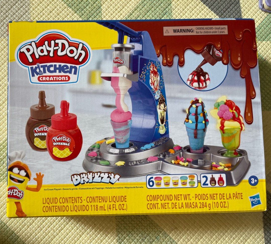 PlayDoh Kitchen Creations Drizzy Ice Cream Playset, Hobbies & Toys