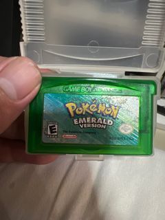 Pokemon Emerald Gba, Video Game Cassette, Emerald Version, Pokemon Gb