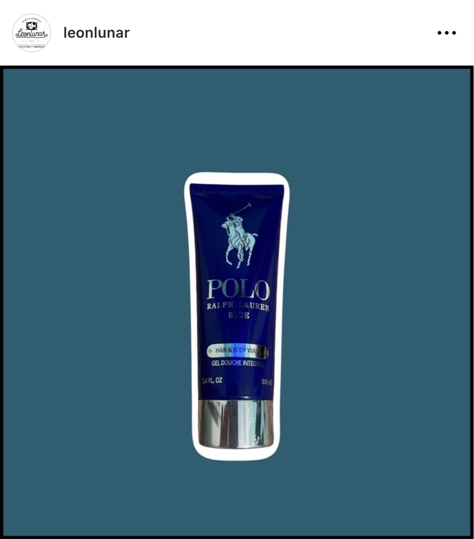 Polo blue hair on sale and body wash