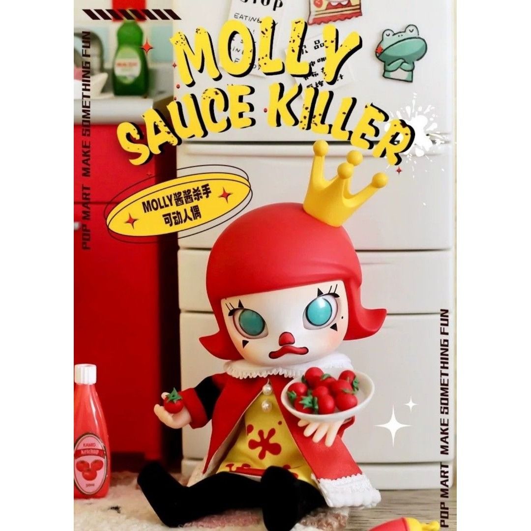 紅色〙Popmart Molly bjd Sauce Killer 醬醬剎手番茄剎手茄汁剎手關節