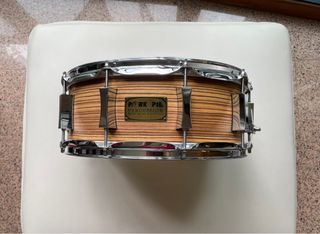 Pork Pie Snare drum | Zebrawood Maple | 14x5.5