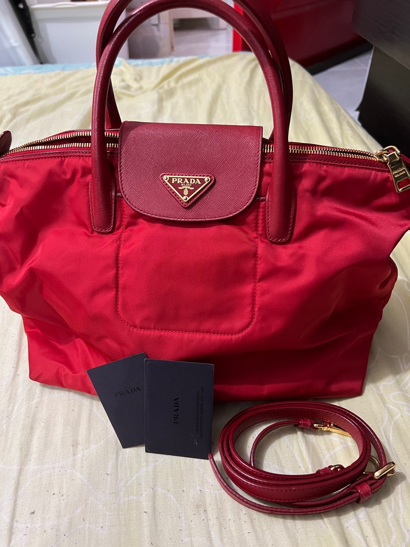Prada Nylon Bag, Luxury, Bags & Wallets on Carousell