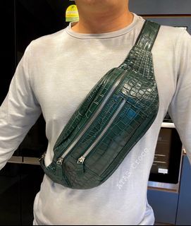 Premium Crocodile Leather Beltbag
