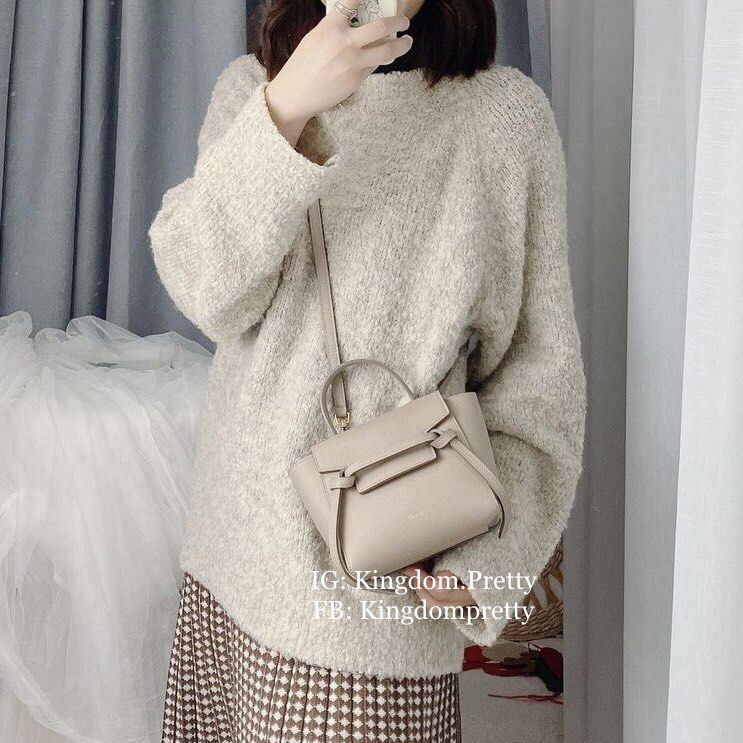 Authentic Celine Belt Bag Light Taupe Micro Size Top Handle Flap Closure Bag  Pre-order, Luxury, Bags & Wallets on Carousell