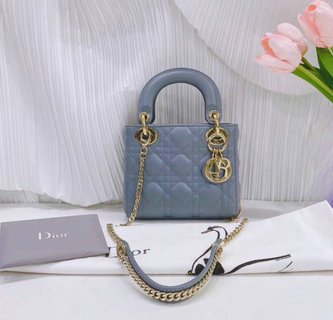 PRE-ORDER Preloved Dior Lady Dior Mini, Luxury, Bags & Wallets on Carousell