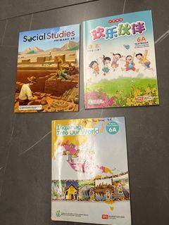 Primary 6 Social Studies and Chinese textbooks