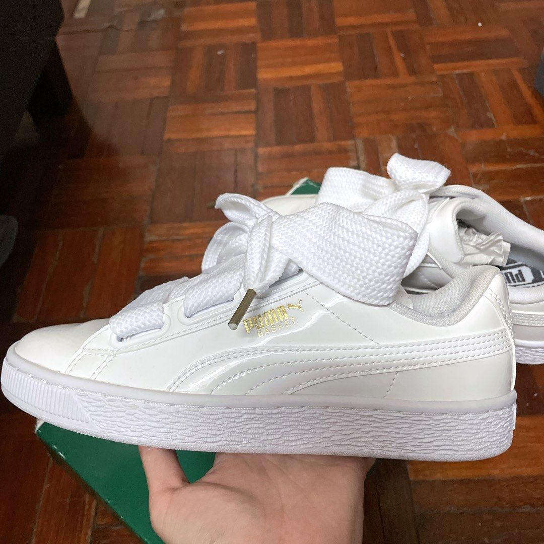Puma Basket Heart white