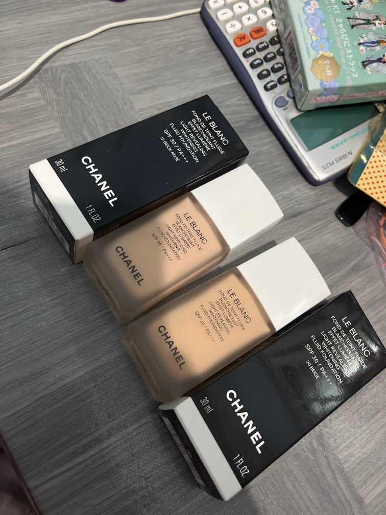 RARE DISCONTINUED BRAND NEW UNOPENED Chanel Le Blanc Light Revealing  Whitening Fluid Foundation 30mL, Beauty & Personal Care, Face, Makeup on  Carousell