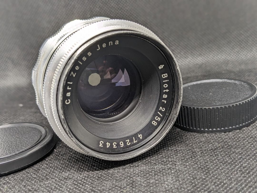 RARE SILVER 58mm Carl Zeiss Jena Biometar F2, Photography, Lens