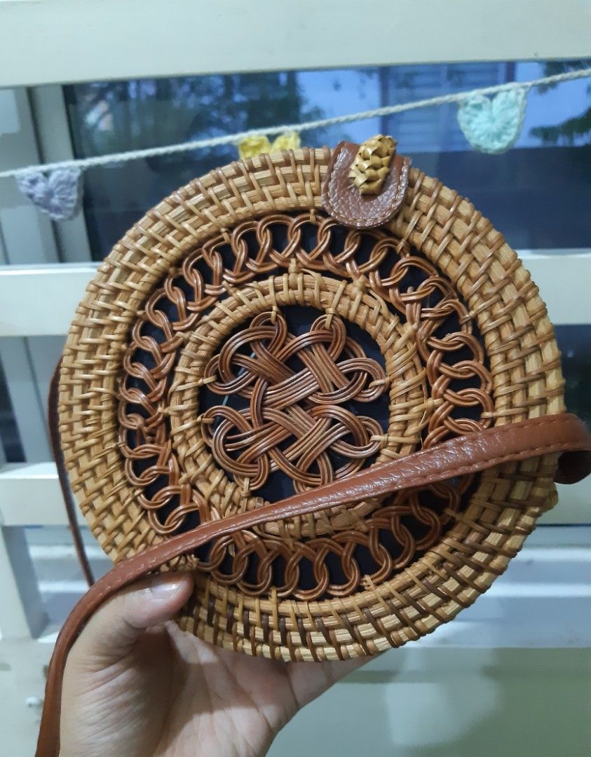 Rattan Bag Made in Vietnam, Women's Fashion, Bags & Wallets, Beach Bags