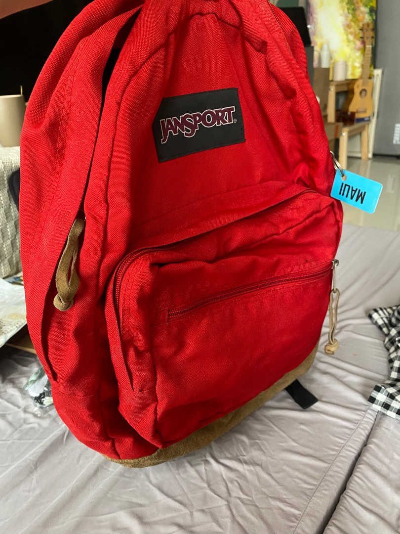 Red Jansport Bag, Men's Fashion, Bags, Backpacks on Carousell