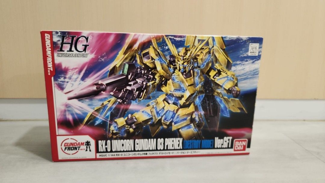 RX-0 Unicorn Gundam 03 Phenex (Destroy Mode) ver.gft (Category: Gundam Model Kits) located in Singapore. Submitted by mythdrin (Listing ID 1205593995, Image 1). Description: BNIB.