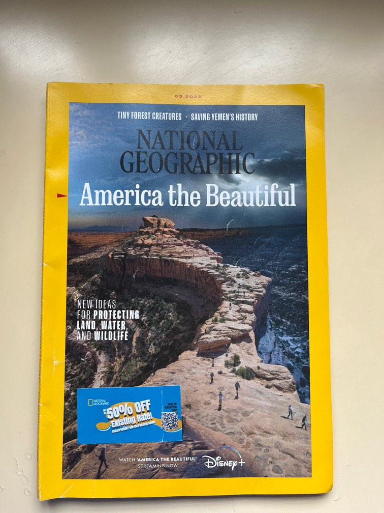 September 2022 National Geographic magazine America the beautiful Yemen
